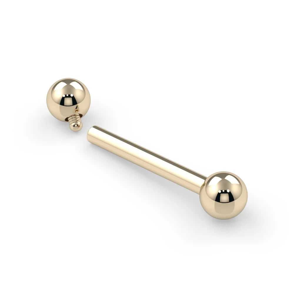 14k Straight Barbell