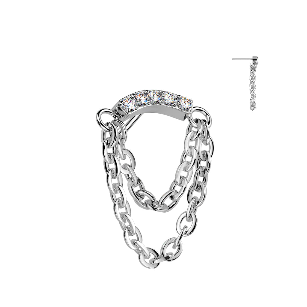 Helix Gem Curved Bar Chains