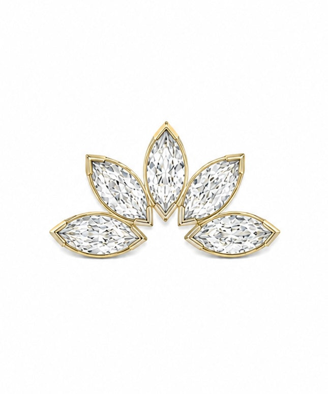 Marquise Fan With 5 Stones