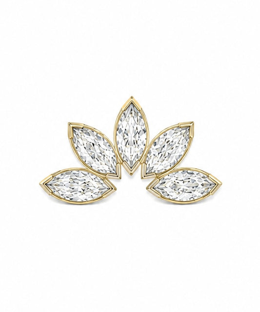 Marquise Fan With 5 Stones