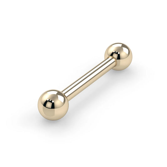 14k Straight Barbell