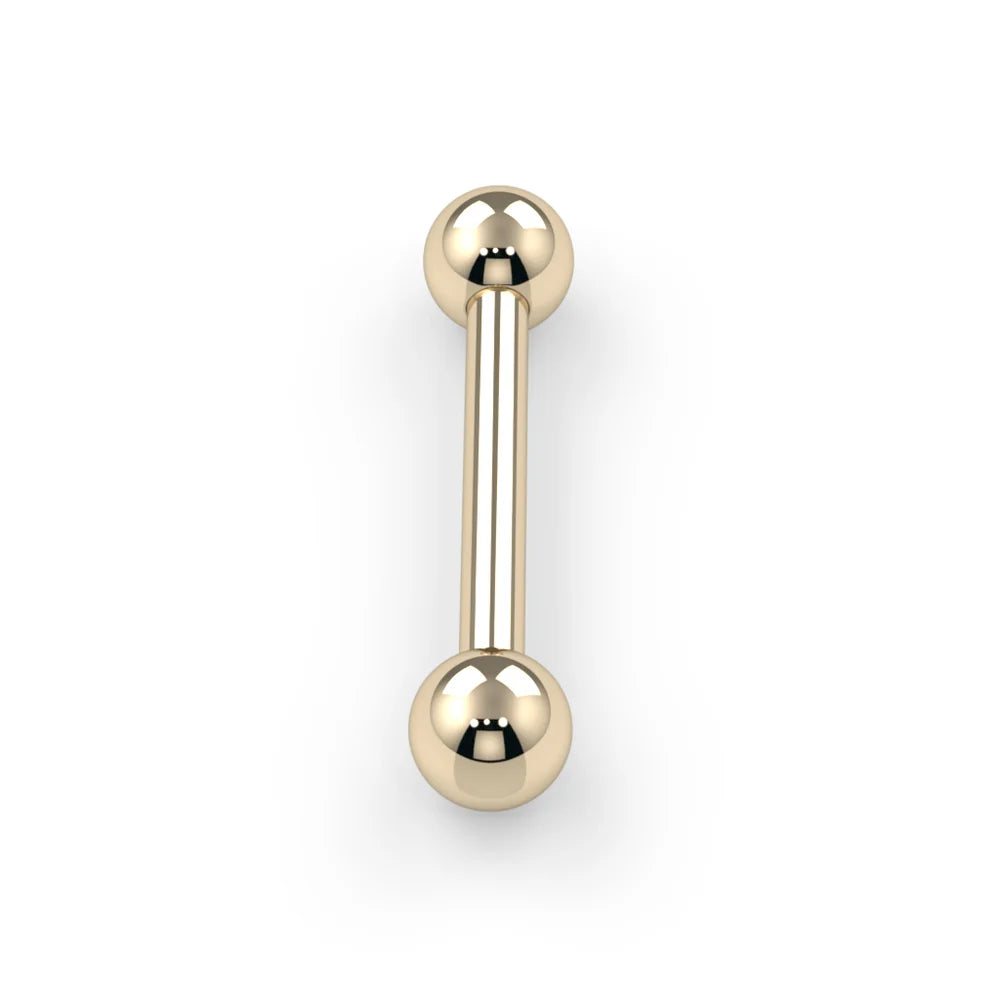 14k Straight Barbell
