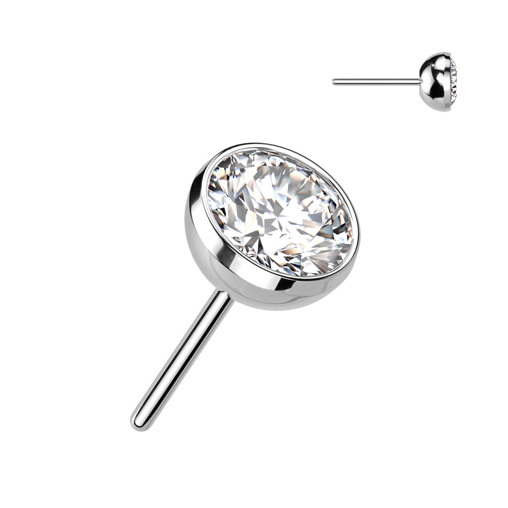 Bezel Set CZ Gems