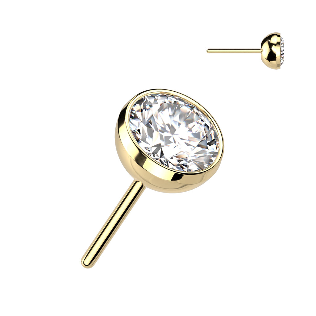 Bezel Set CZ Gems