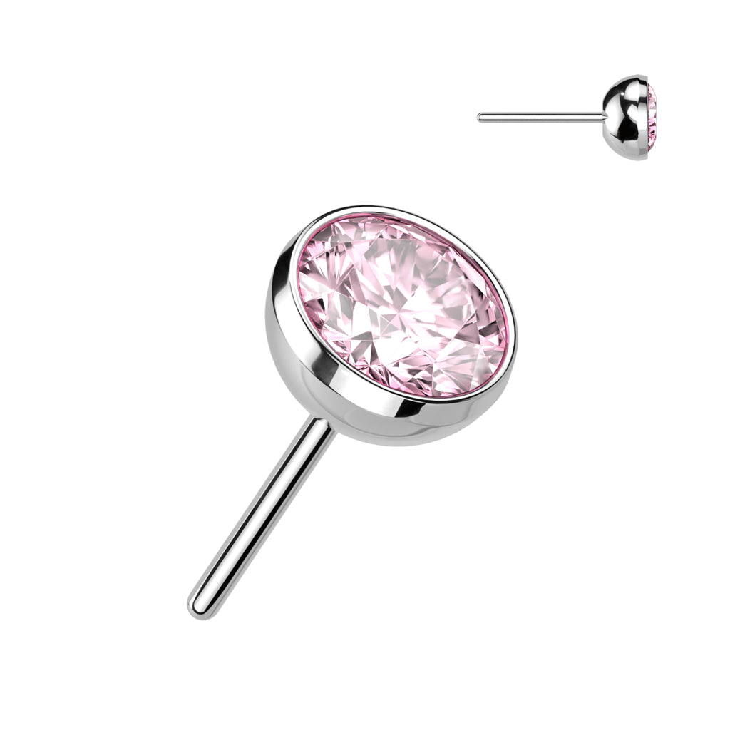 Bezel Set CZ Gems