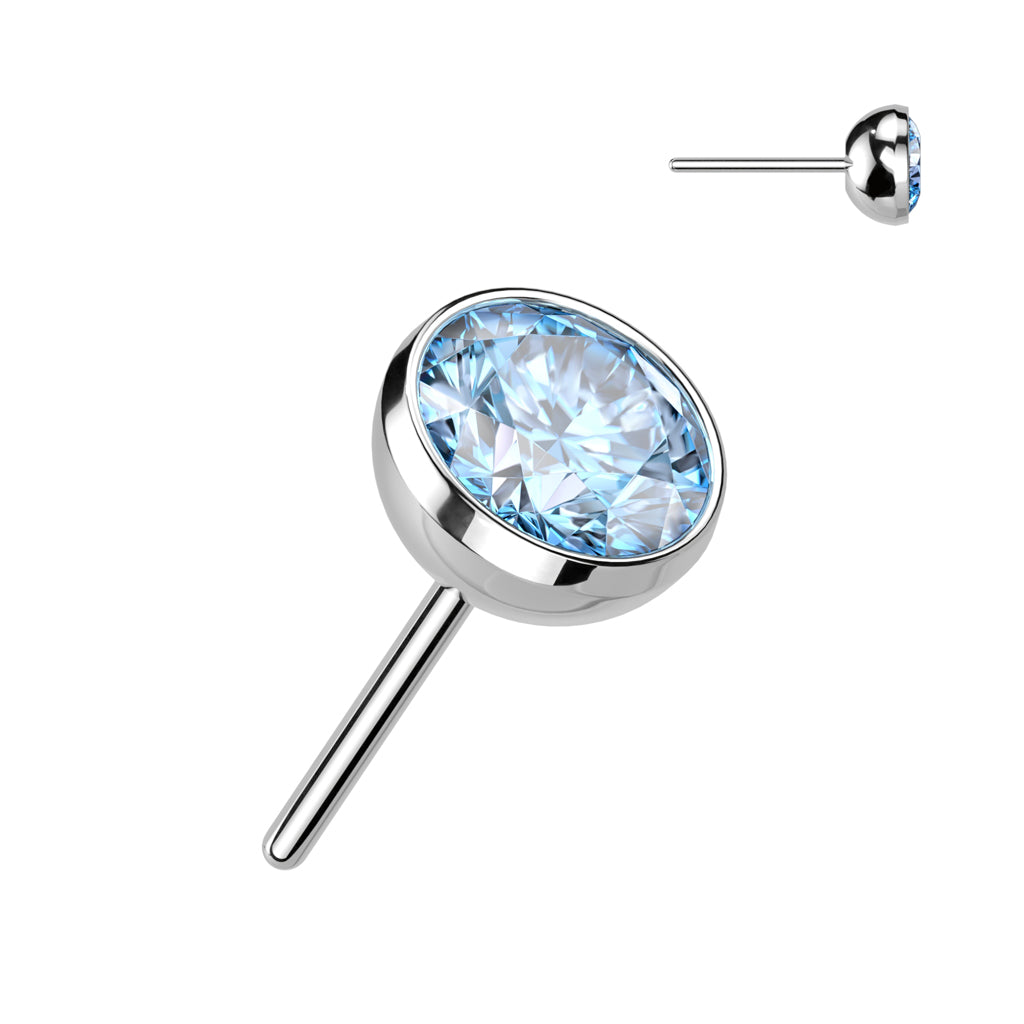 Bezel Set CZ Gems