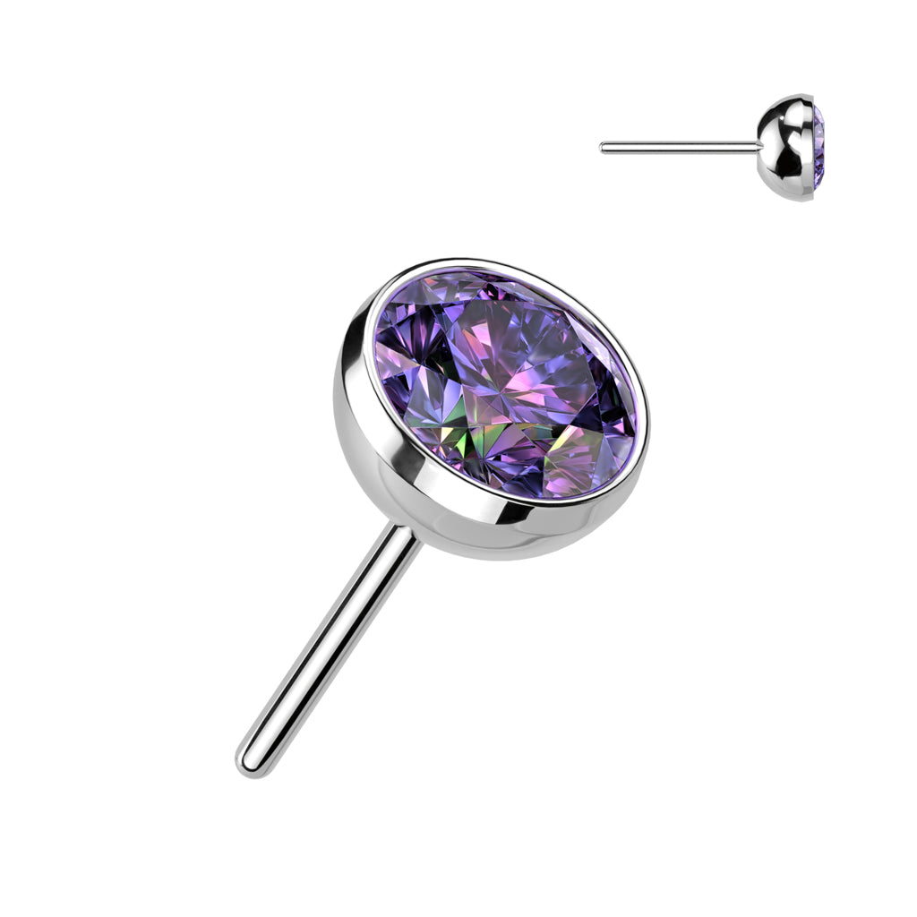 Bezel Set CZ Gems
