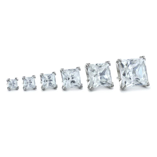 Princess Cut Prong Set Gems