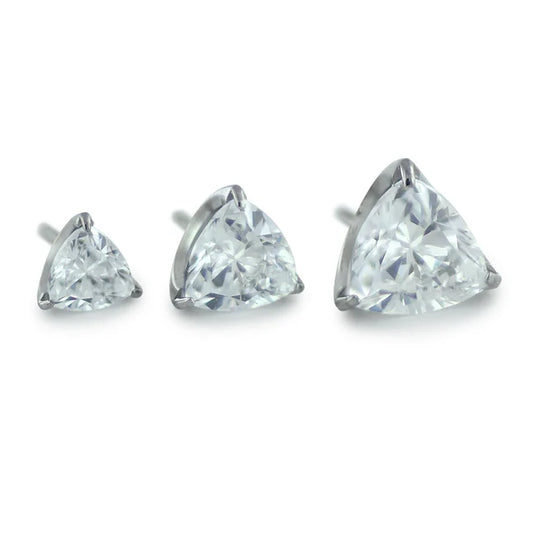 Trillion Cut Prong Set Gems
