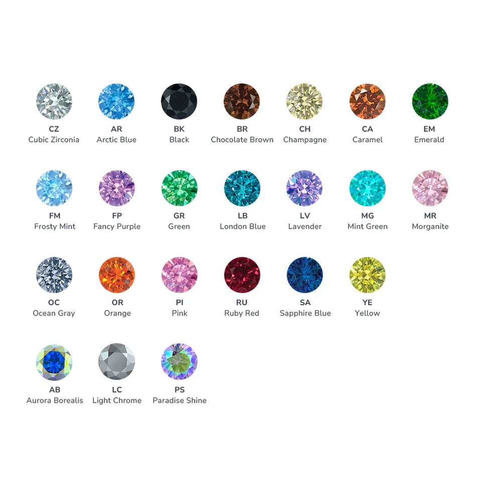 Prong Set CZ Round Gems